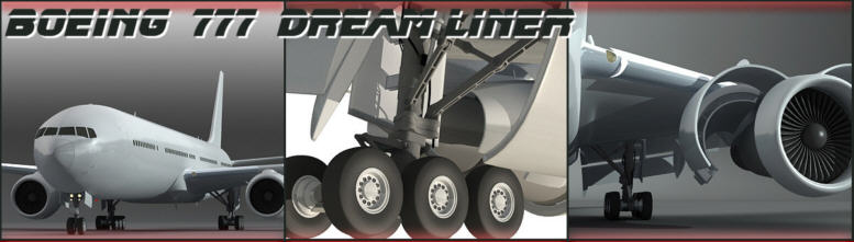 Boeing 777 Dream Liner 3D Model Download